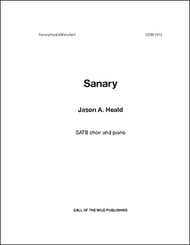 Sanary SATB choral sheet music cover Thumbnail